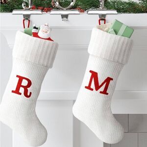 Wondershop Cream Knitted Monogram M In Red Color